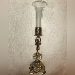 🚫SOLD🚫Vintage Hollywood Regency Cherub Fluted Bud Vase